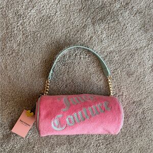 Juicy Couture Pink and Mint Shoulder Bag